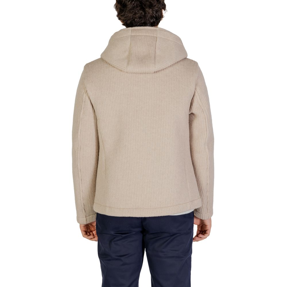 Beige Polyester Jackets & Coat - ventzia