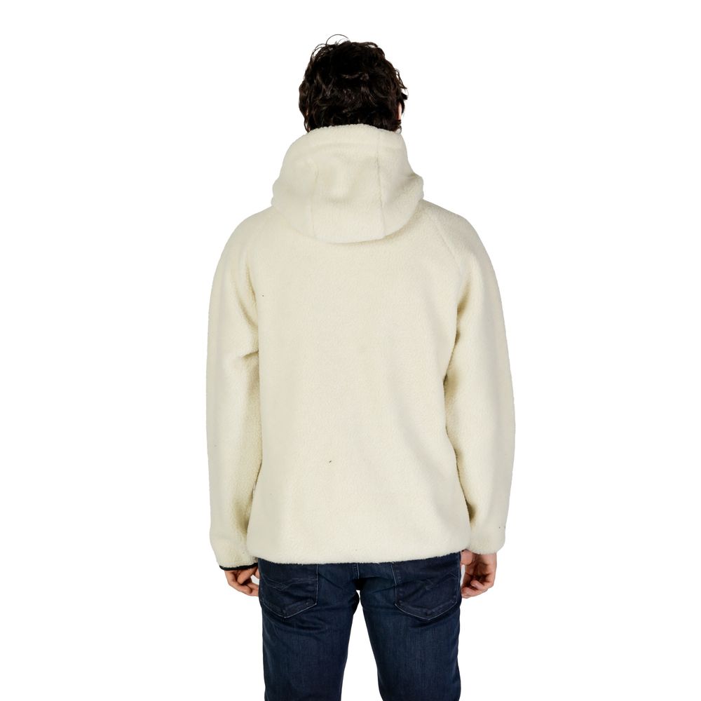 Cream Polyester Jackets & Coat - ventzia