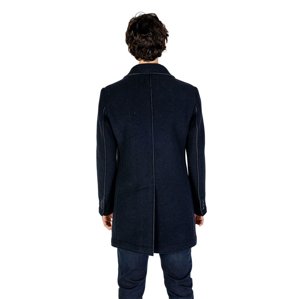 Blue Wool Coat - ventzia