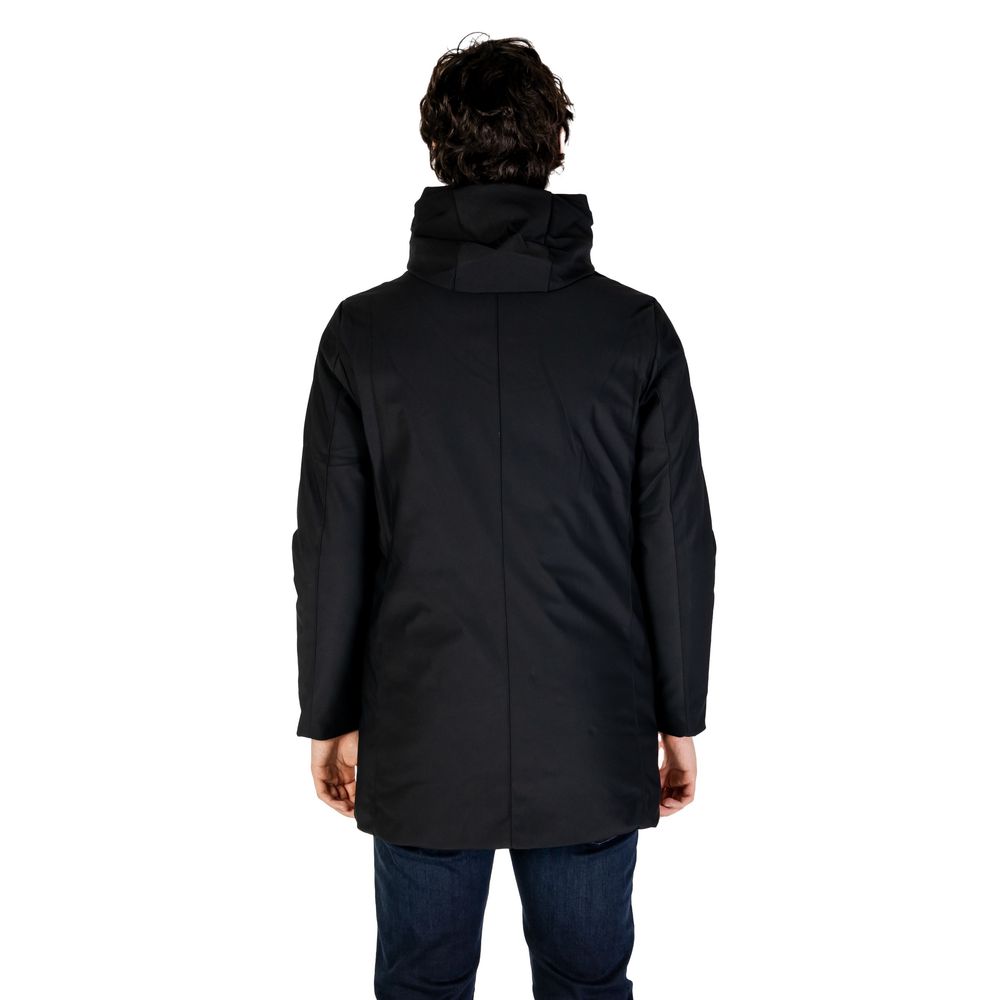 Black Nylon Jackets & Coat - ventzia