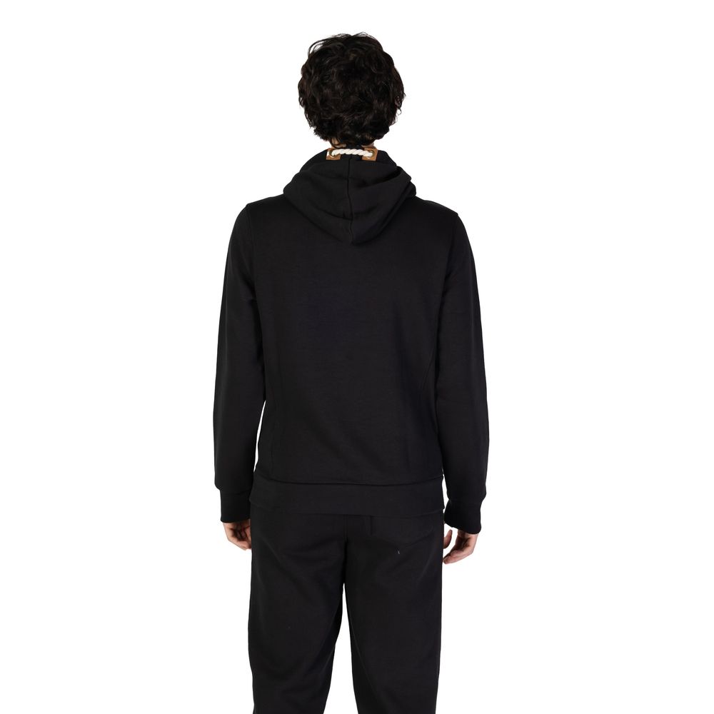 Black Cotton Hoody - ventzia