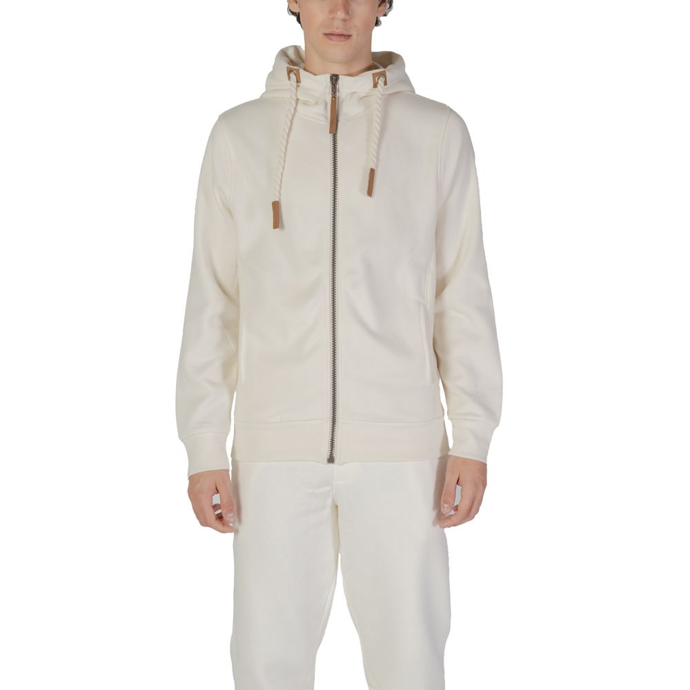 Cream Cotton Hoody - ventzia