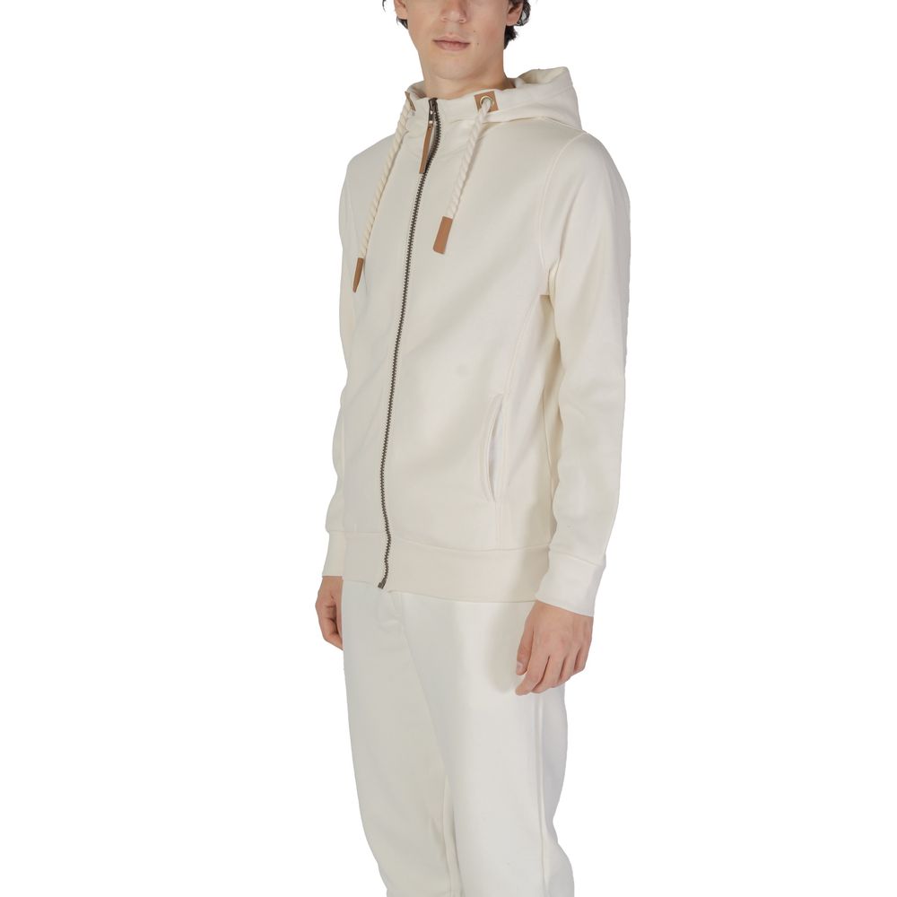 Cream Cotton Hoody - ventzia