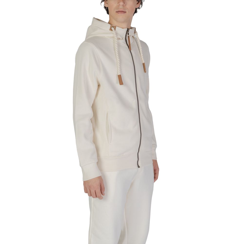 Cream Cotton Hoody - ventzia