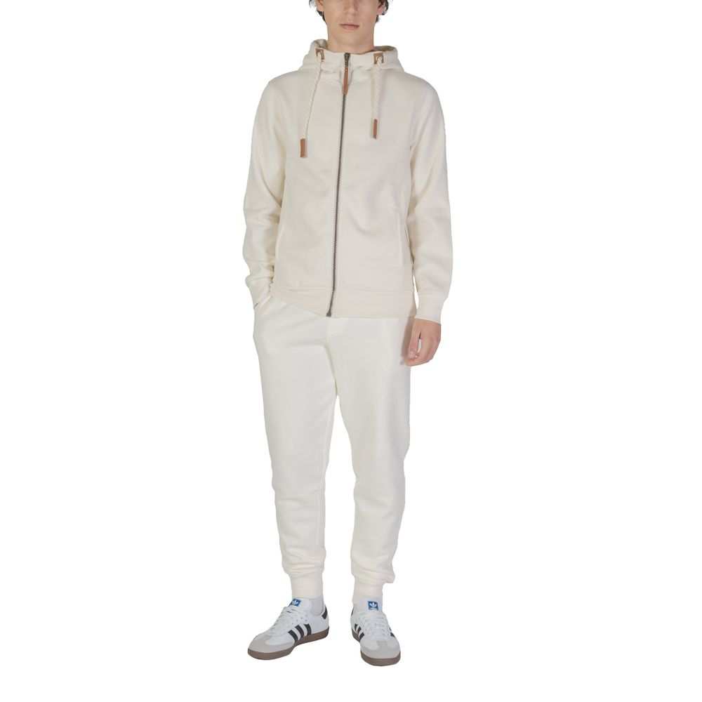 Cream Cotton Hoody - ventzia