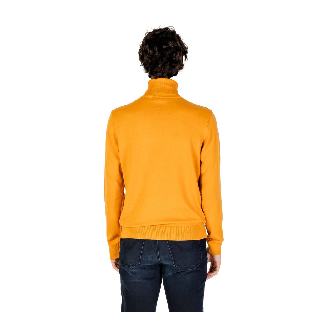 Orange Cotton Turtleneck - ventzia