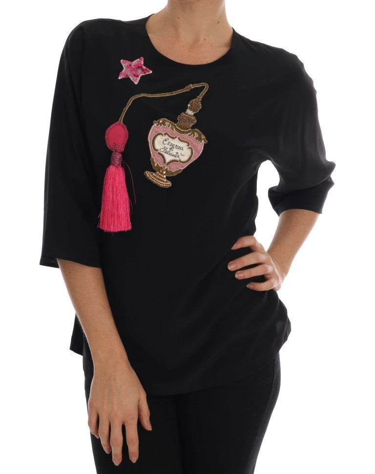 Fairy Tale Embroidered Silk Blouse - ventzia