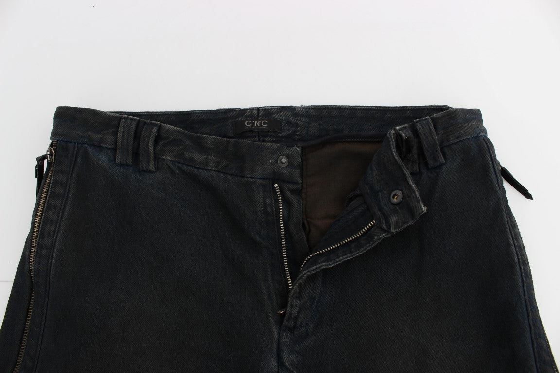 Chic Blue Slim Fit Denim Jeans - ventzia