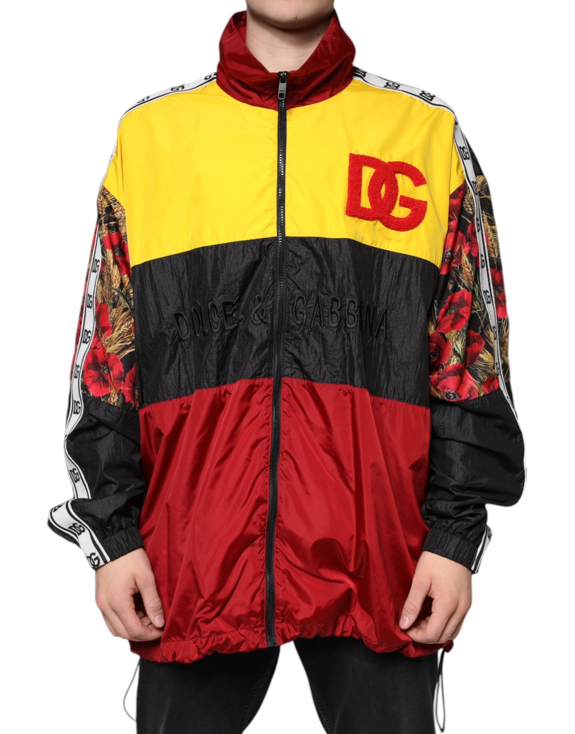 Multicolor Patchwork Men Full Zip Sweater - ventzia