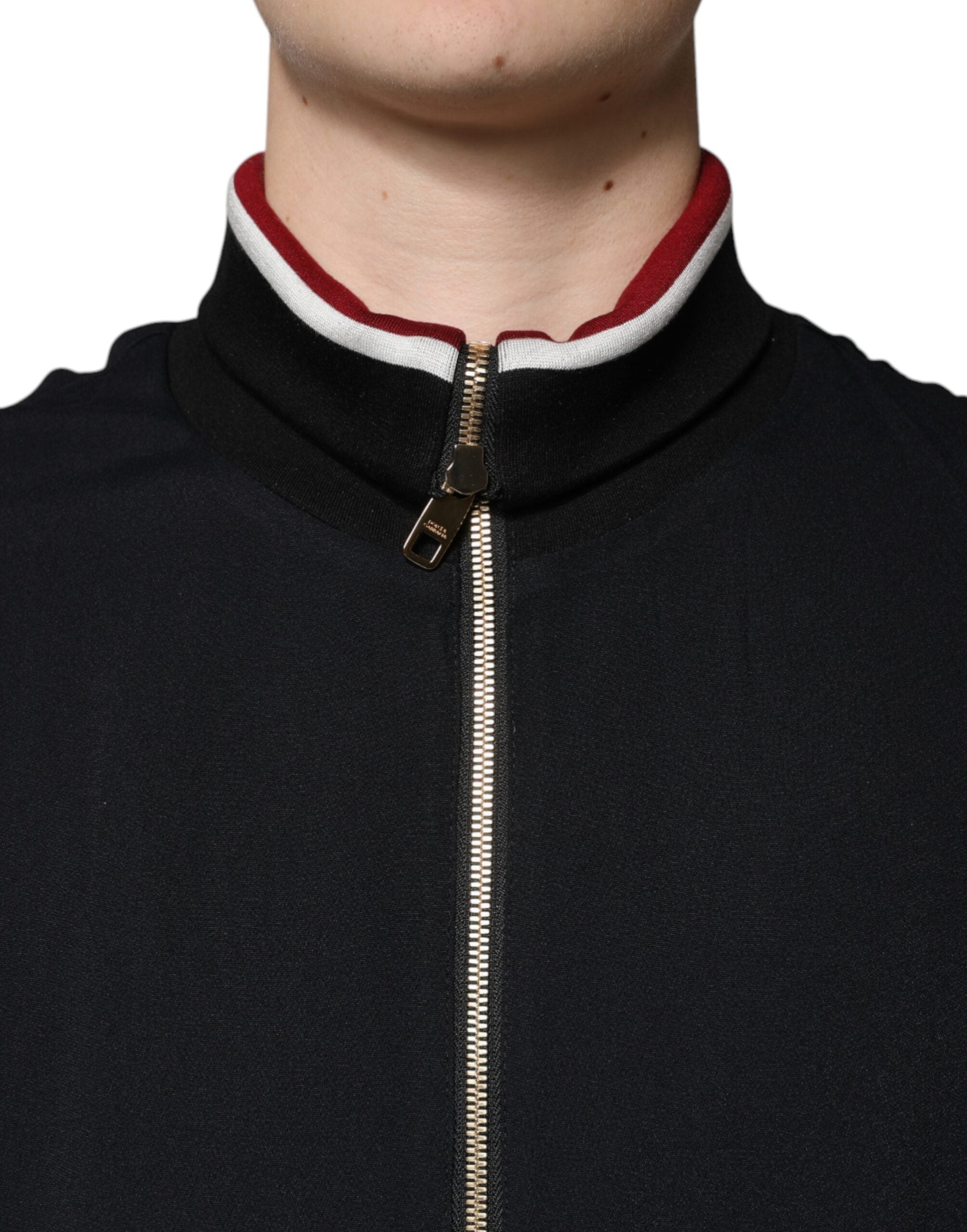 Black DG King Full Zip Sweatshirt Sweater - ventzia