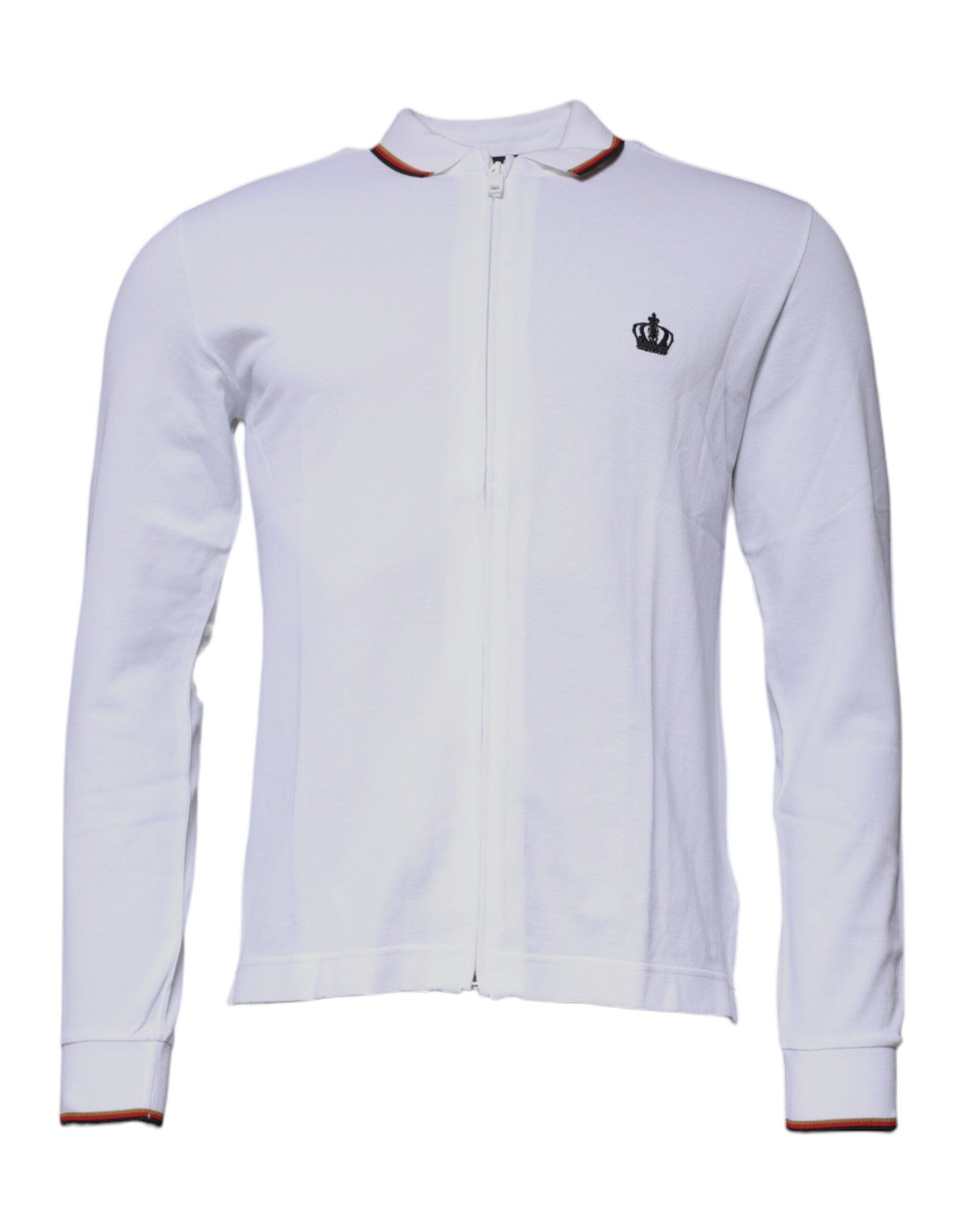 White Crown Men Full Zip Sweatshirt Sweater - ventzia