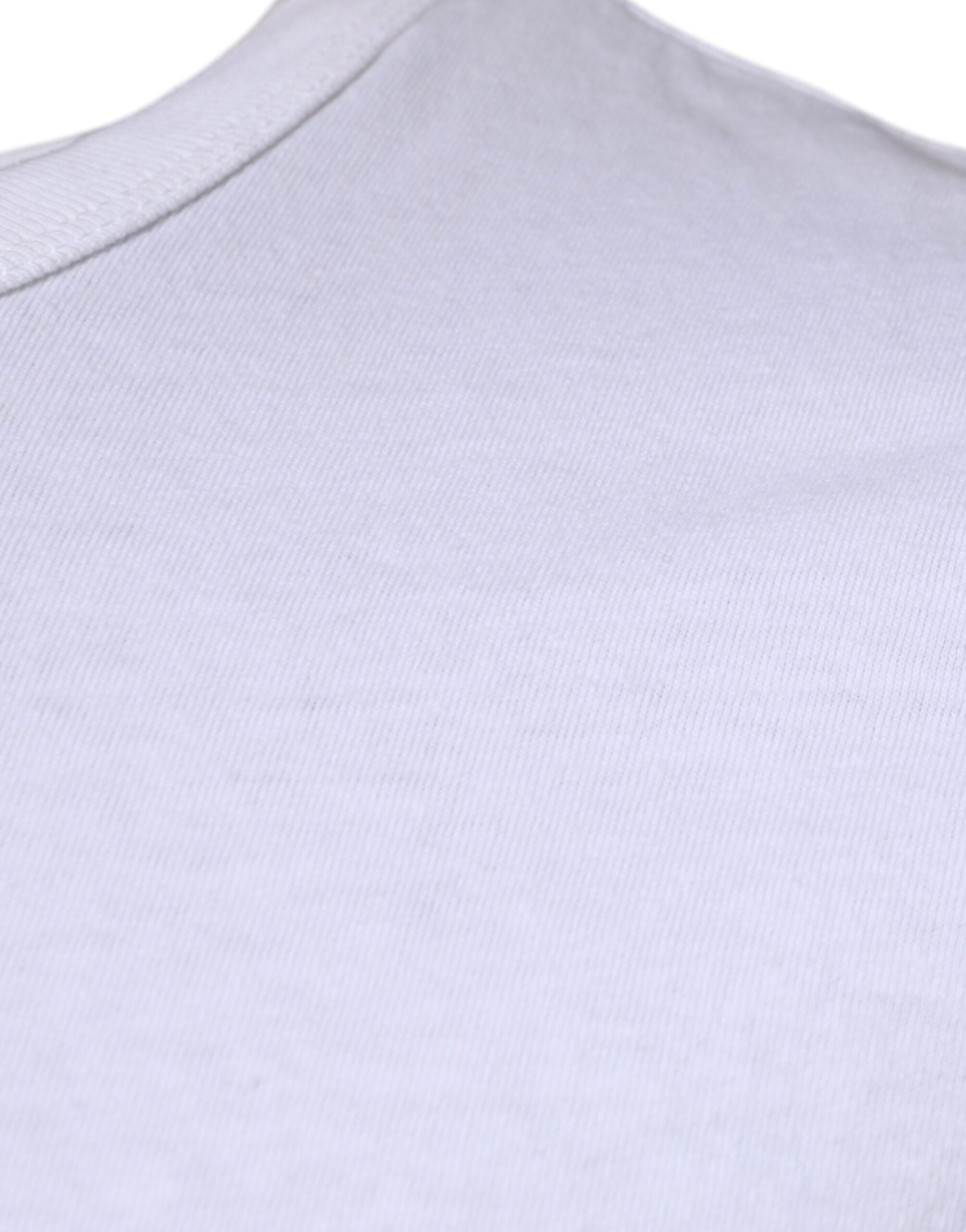 White Stripes Crew Neck Short Sleeves T-shirt - ventzia