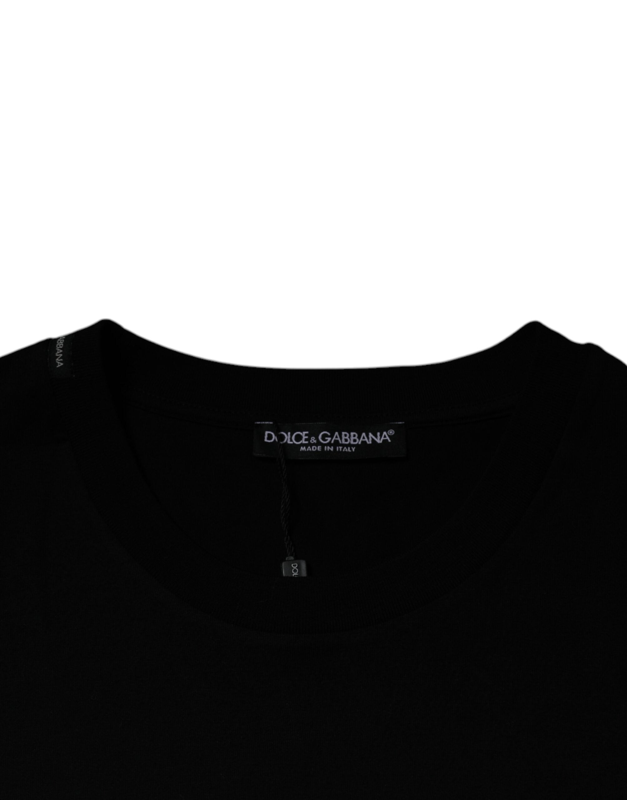 Black Crew Neck Short Sleeve T-shirt - ventzia