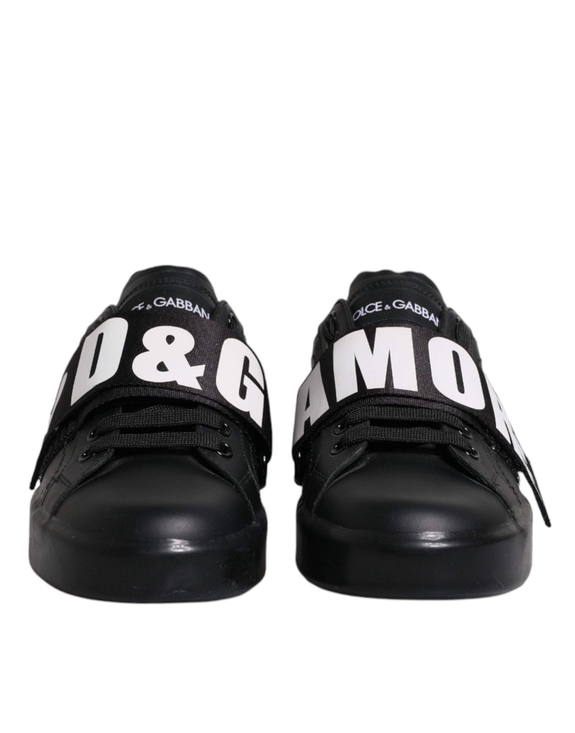 Black D&G AMORE Low Top Sneakers Shoes - ventzia