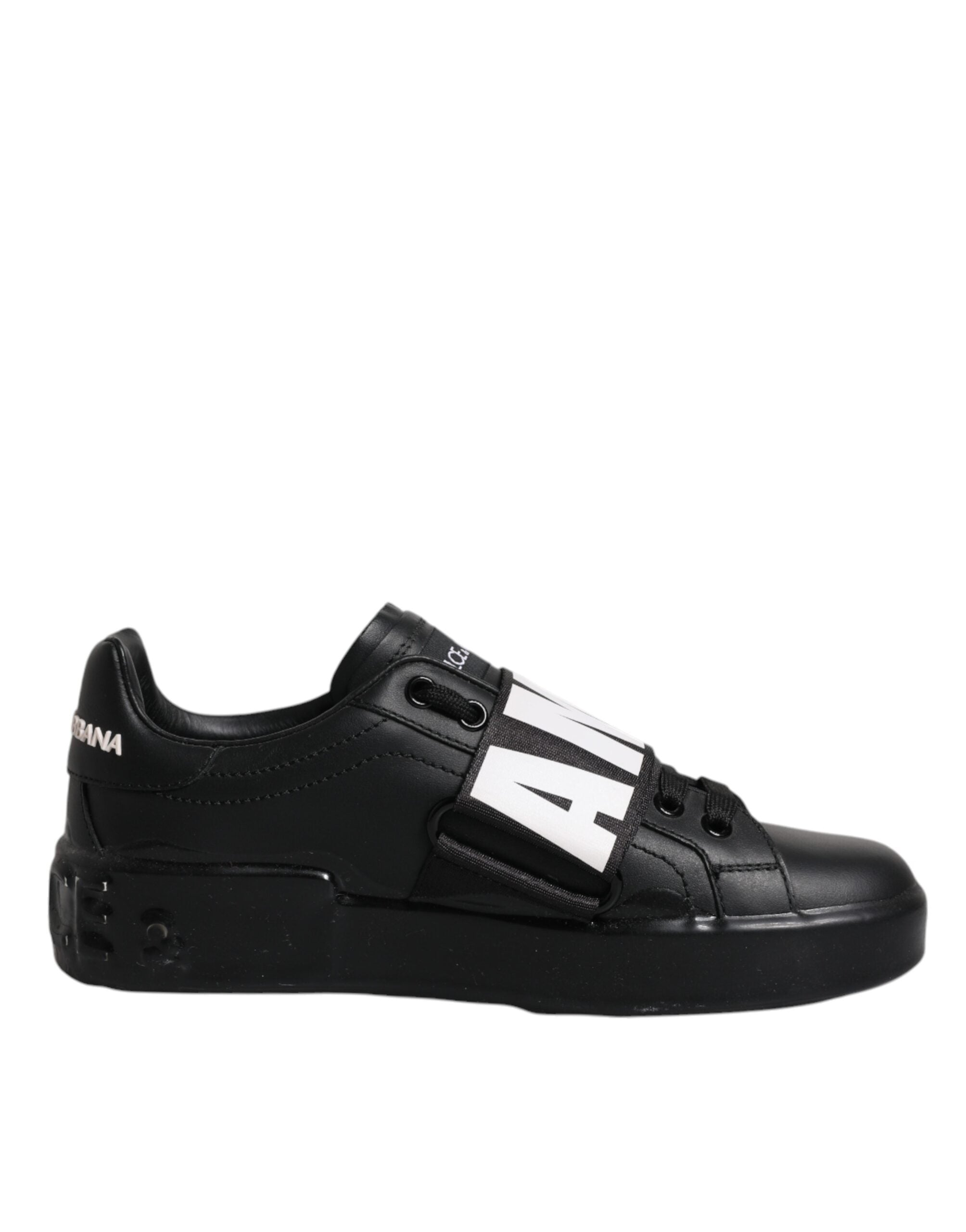 Black D&G AMORE Low Top Sneakers Shoes - ventzia