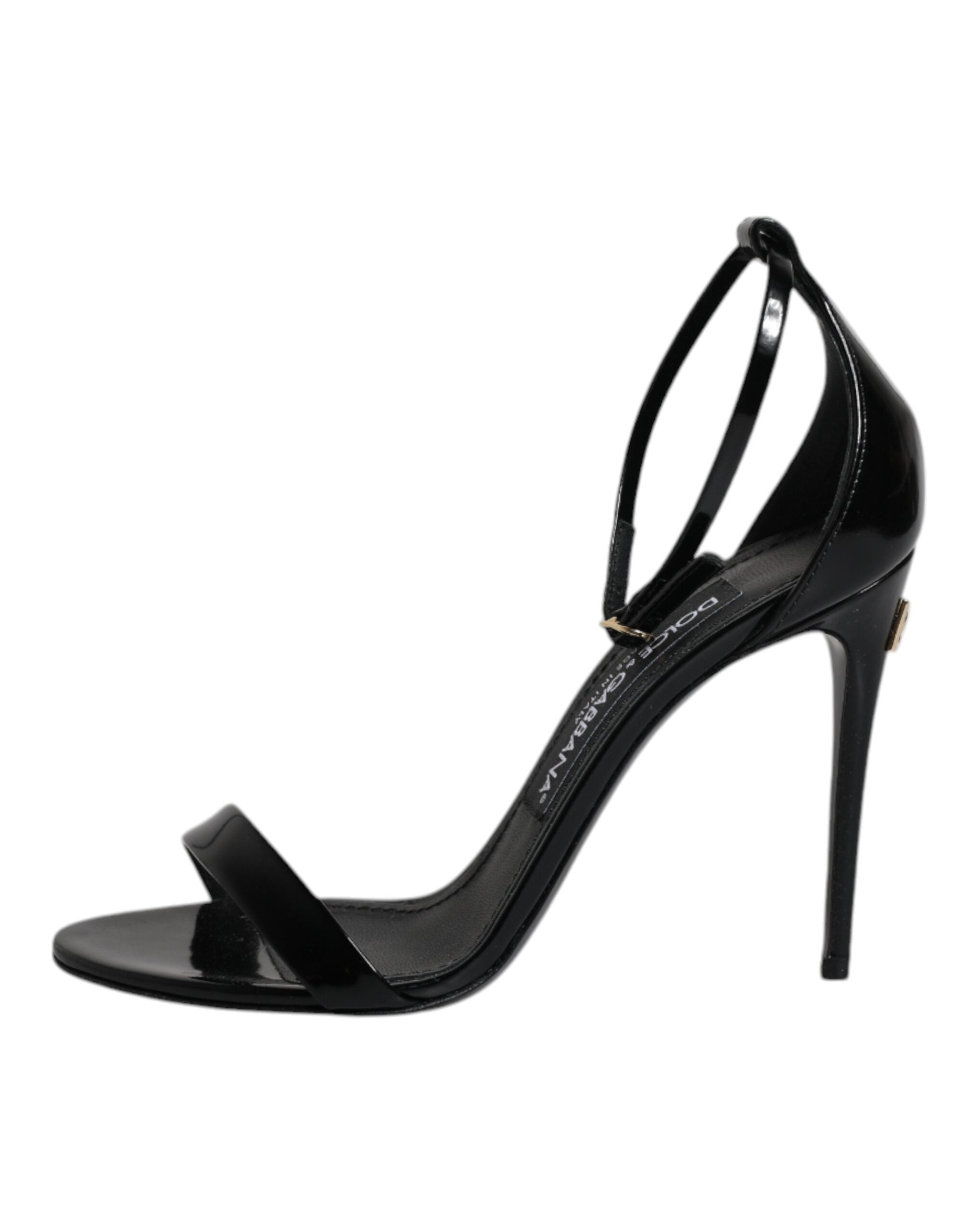 Black KEIRA Heels Ankle Strap Sandals Shoes - ventzia