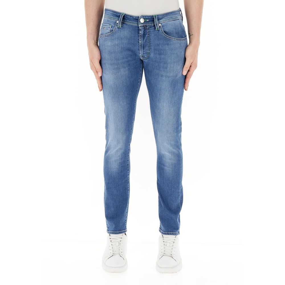 Blue Cotton Jeans & Pant - ventzia