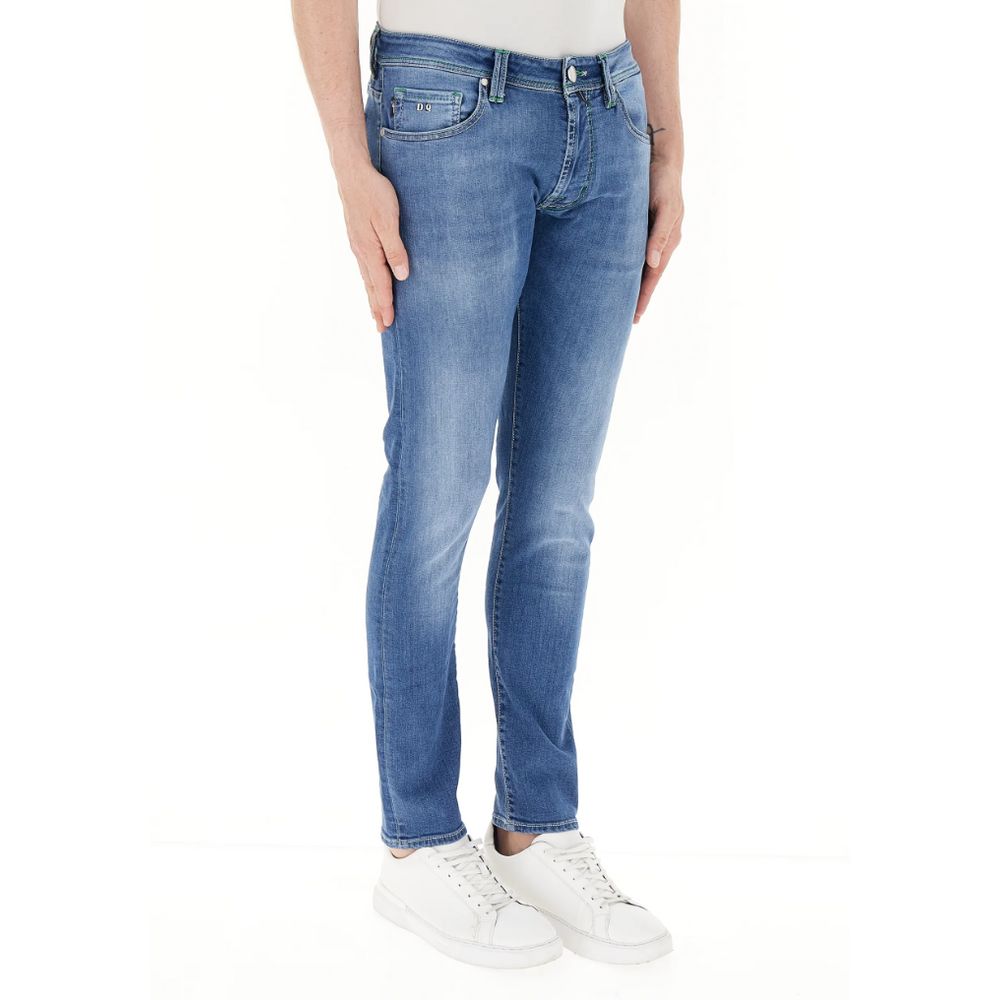 Blue Cotton Jeans & Pant - ventzia