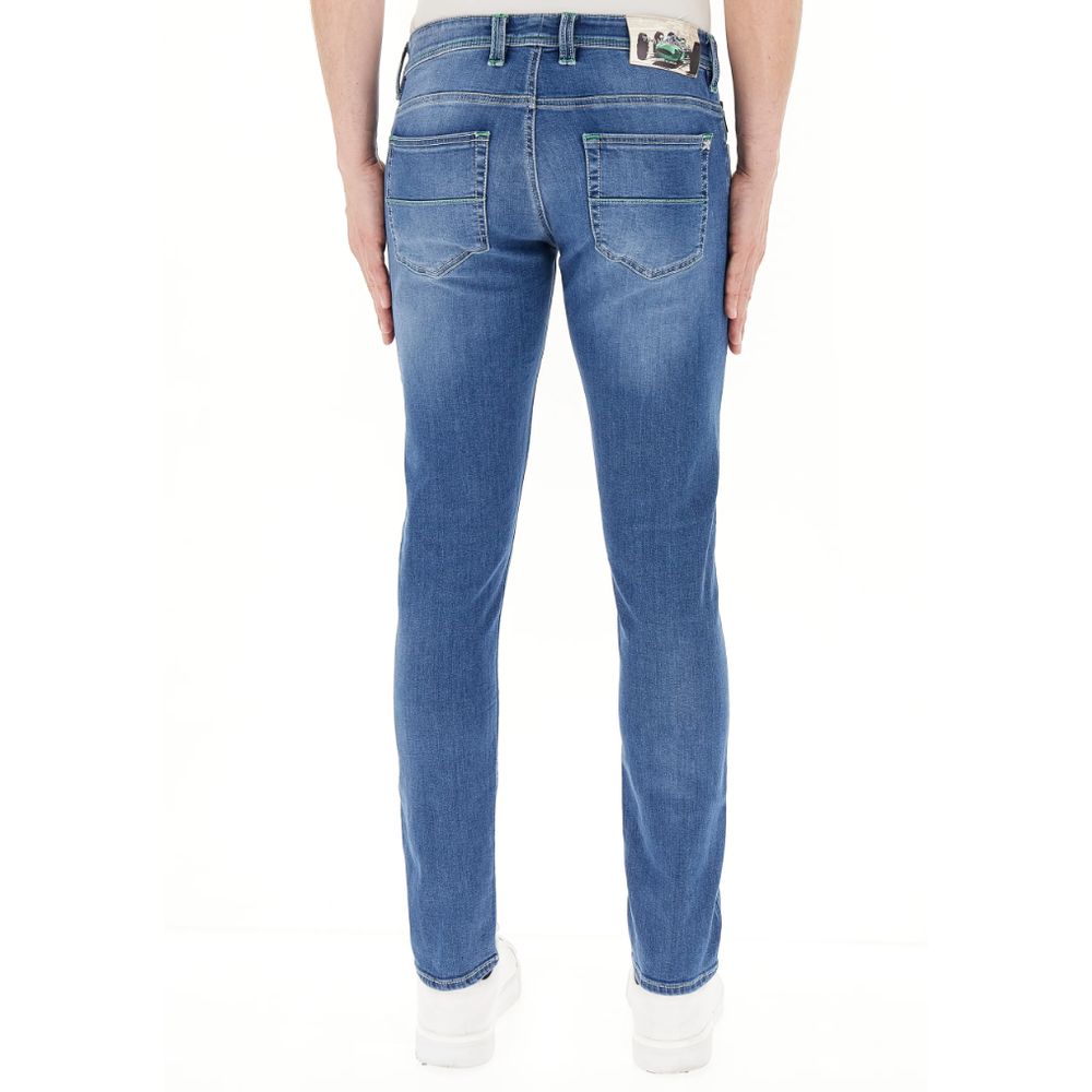Blue Cotton Jeans & Pant - ventzia