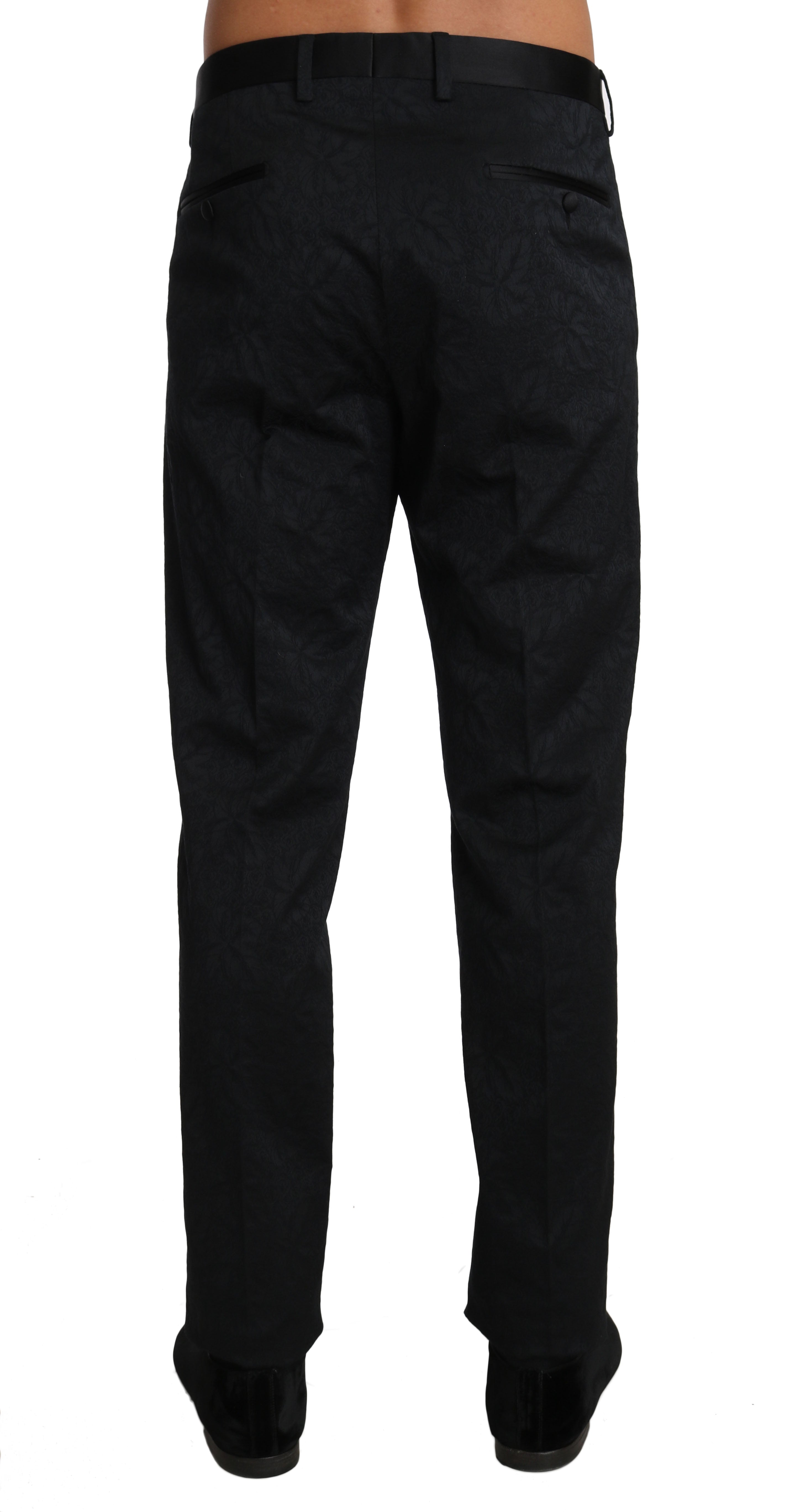 Floral Brocade Formal Trousers - ventzia