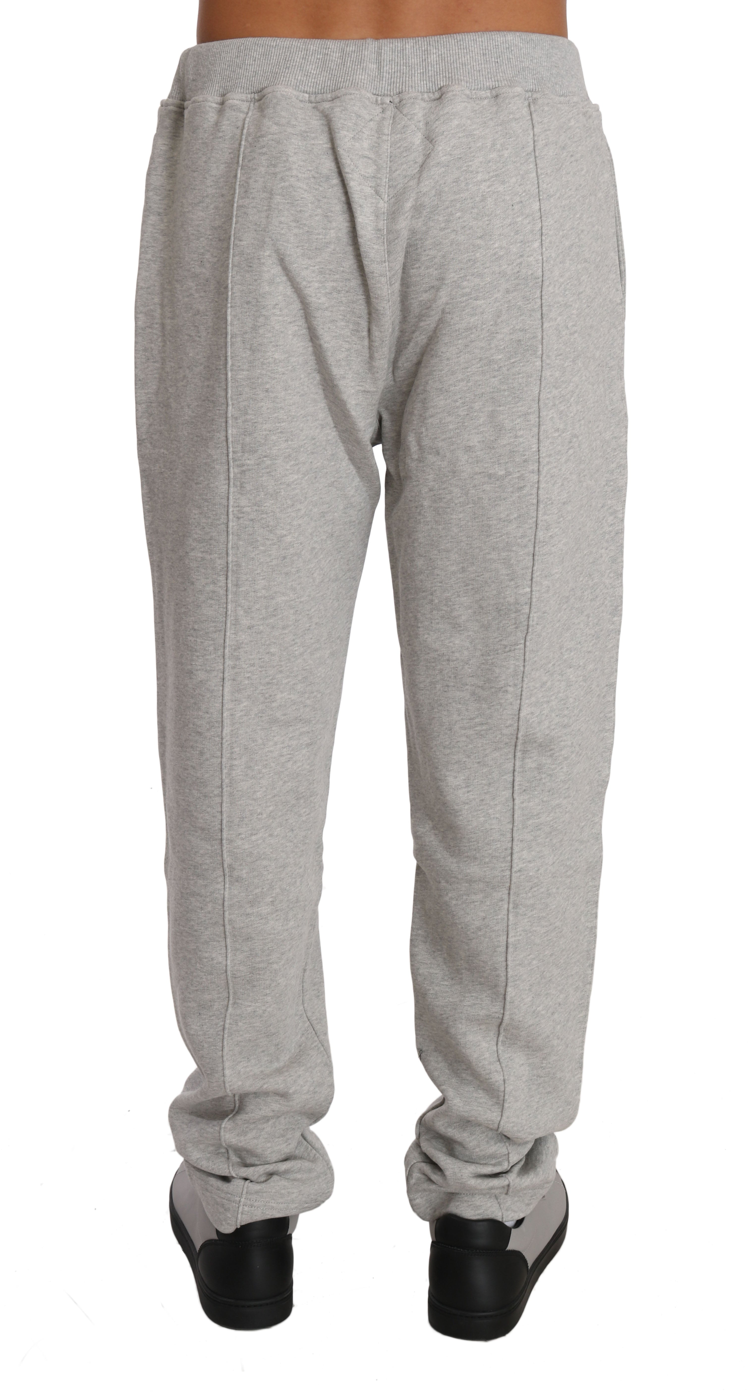 Elegant Gray Hooded Sweatsuit Ensemble - ventzia