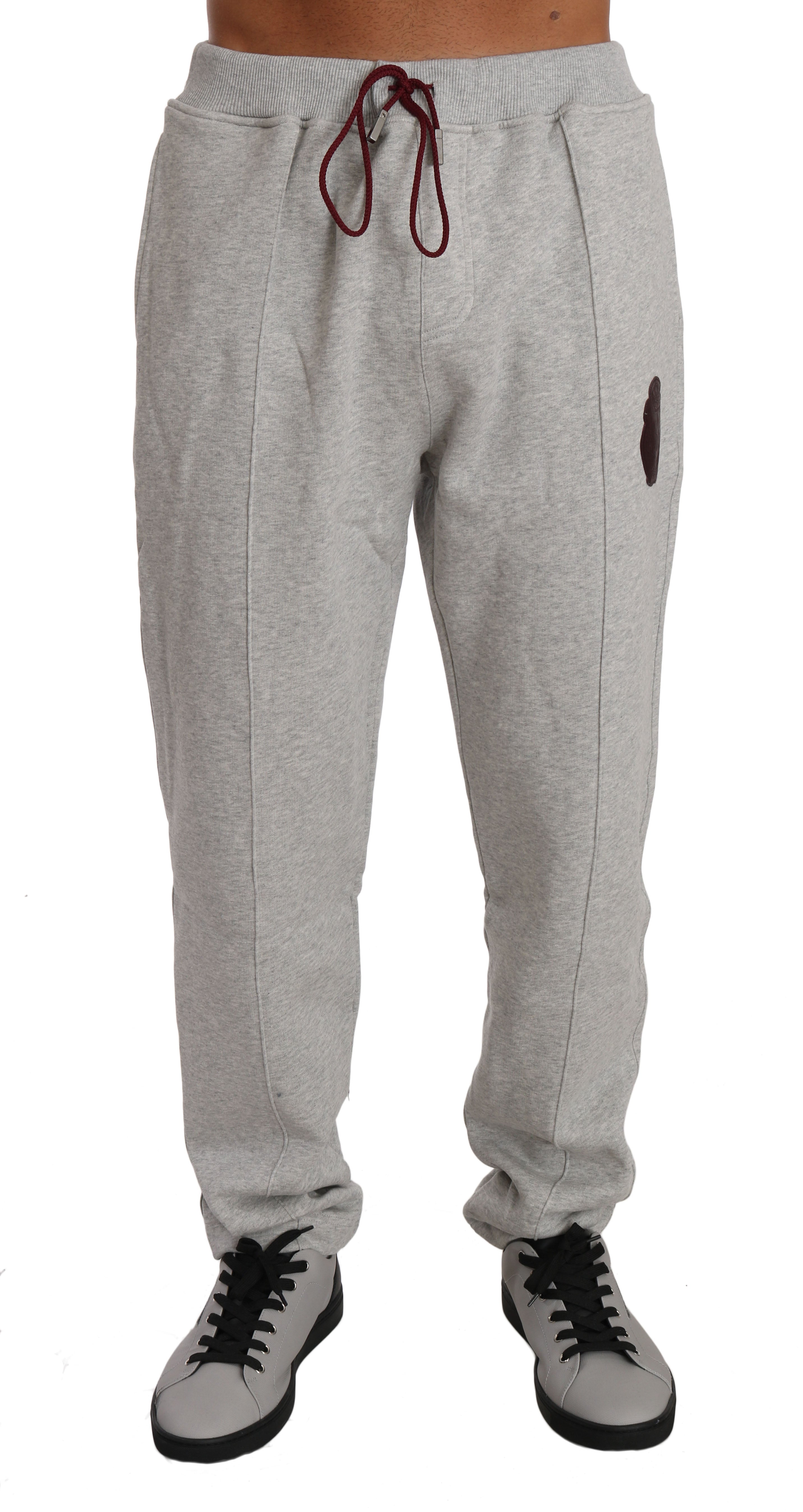 Elegant Gray Hooded Sweatsuit Ensemble - ventzia