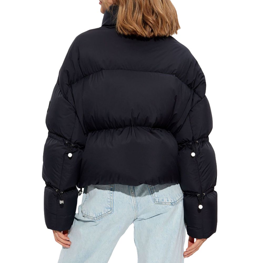 Black Nylon Jackets & Coat - ventzia