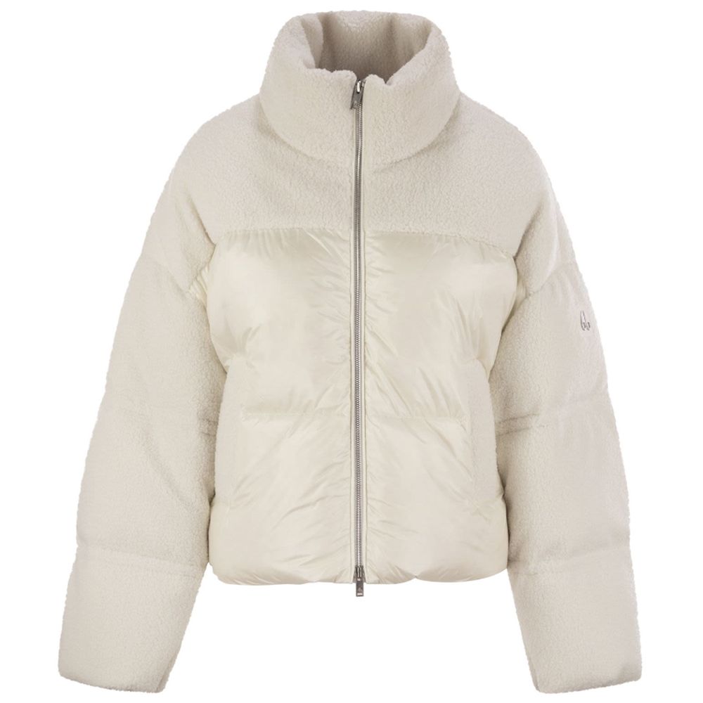 White Nylon Jackets & Coat - ventzia