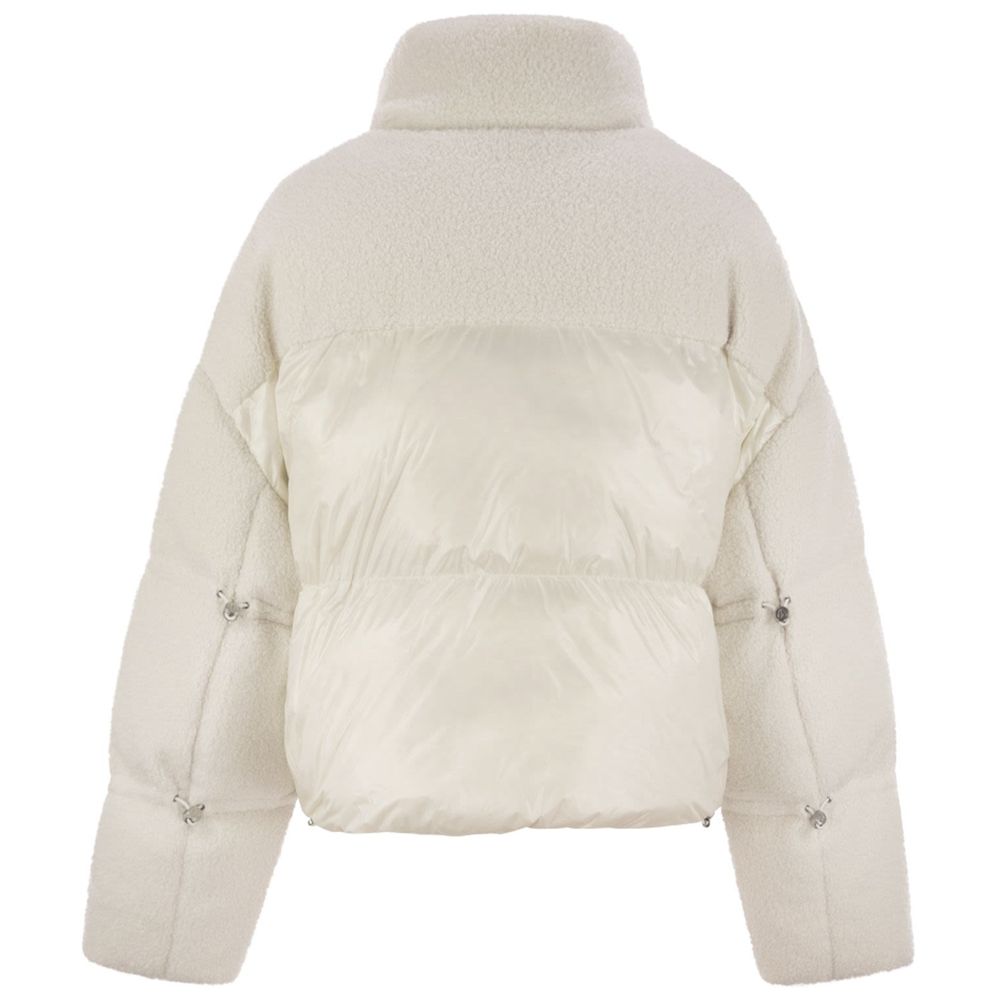 White Nylon Jackets & Coat - ventzia