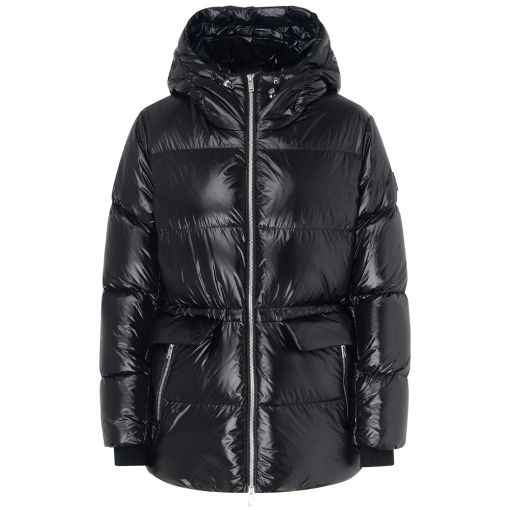 Black Nylon Jackets & Coat - ventzia