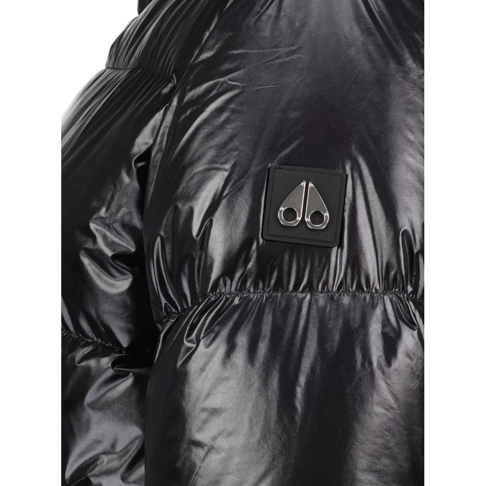 Black Nylon Jackets & Coat - ventzia