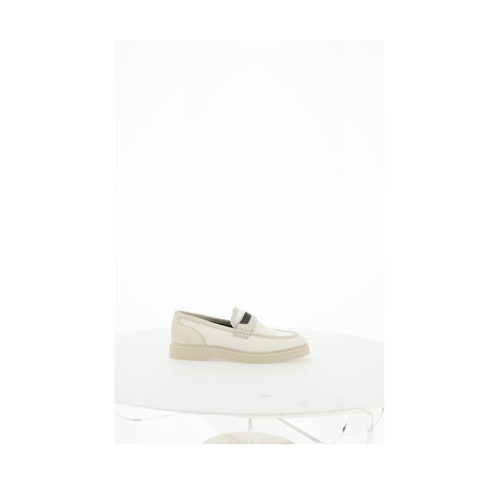 Beige Loafers Shoes - ventzia