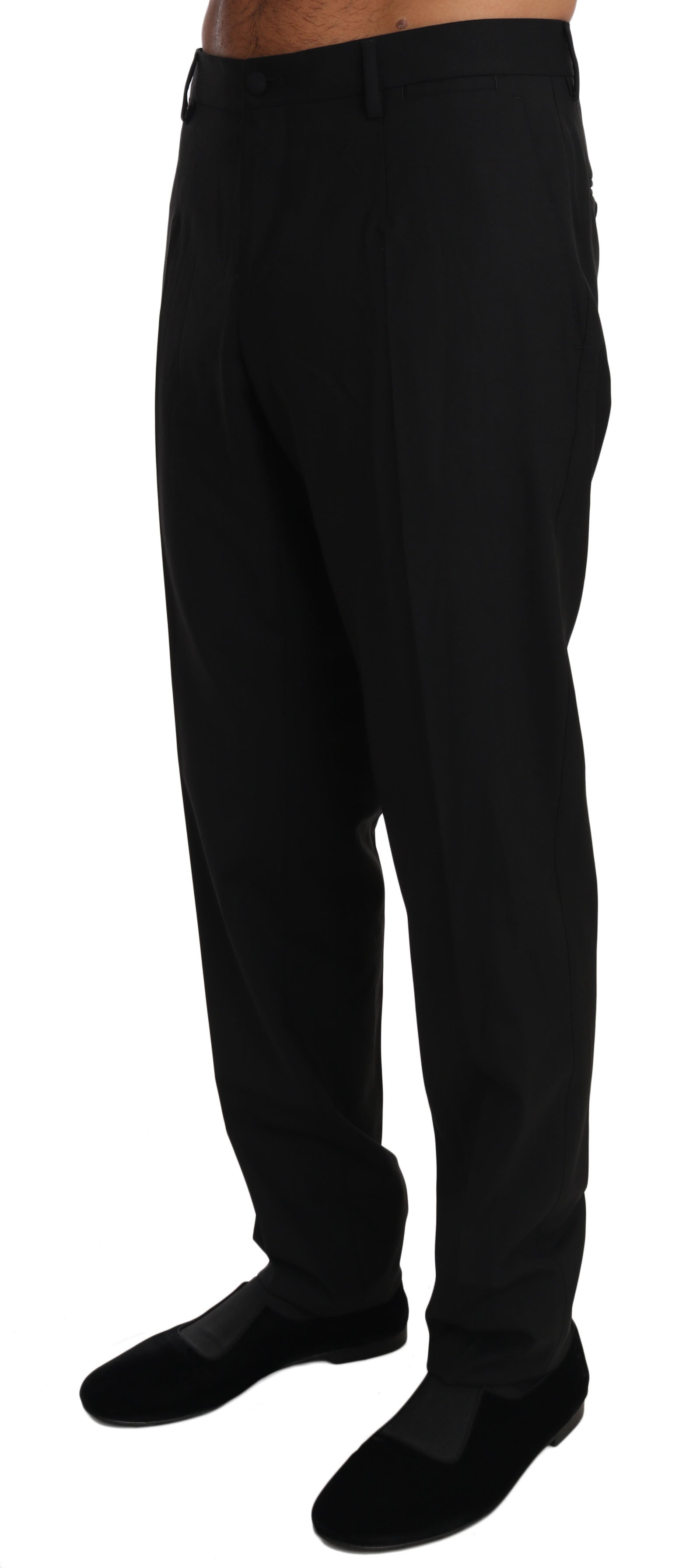 Elegant Formal Wool Blend Trousers - ventzia