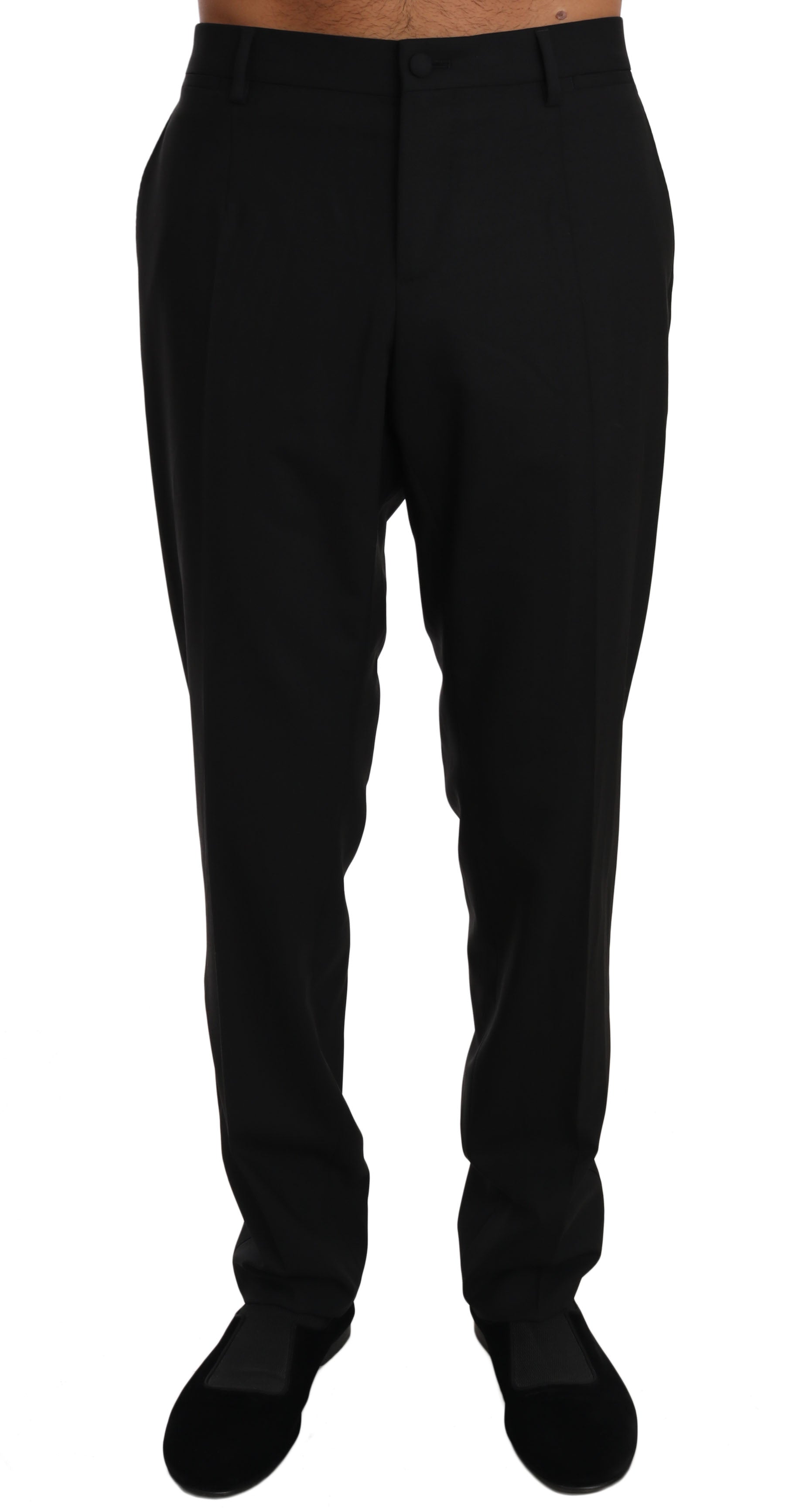 Elegant Formal Wool Blend Trousers - ventzia