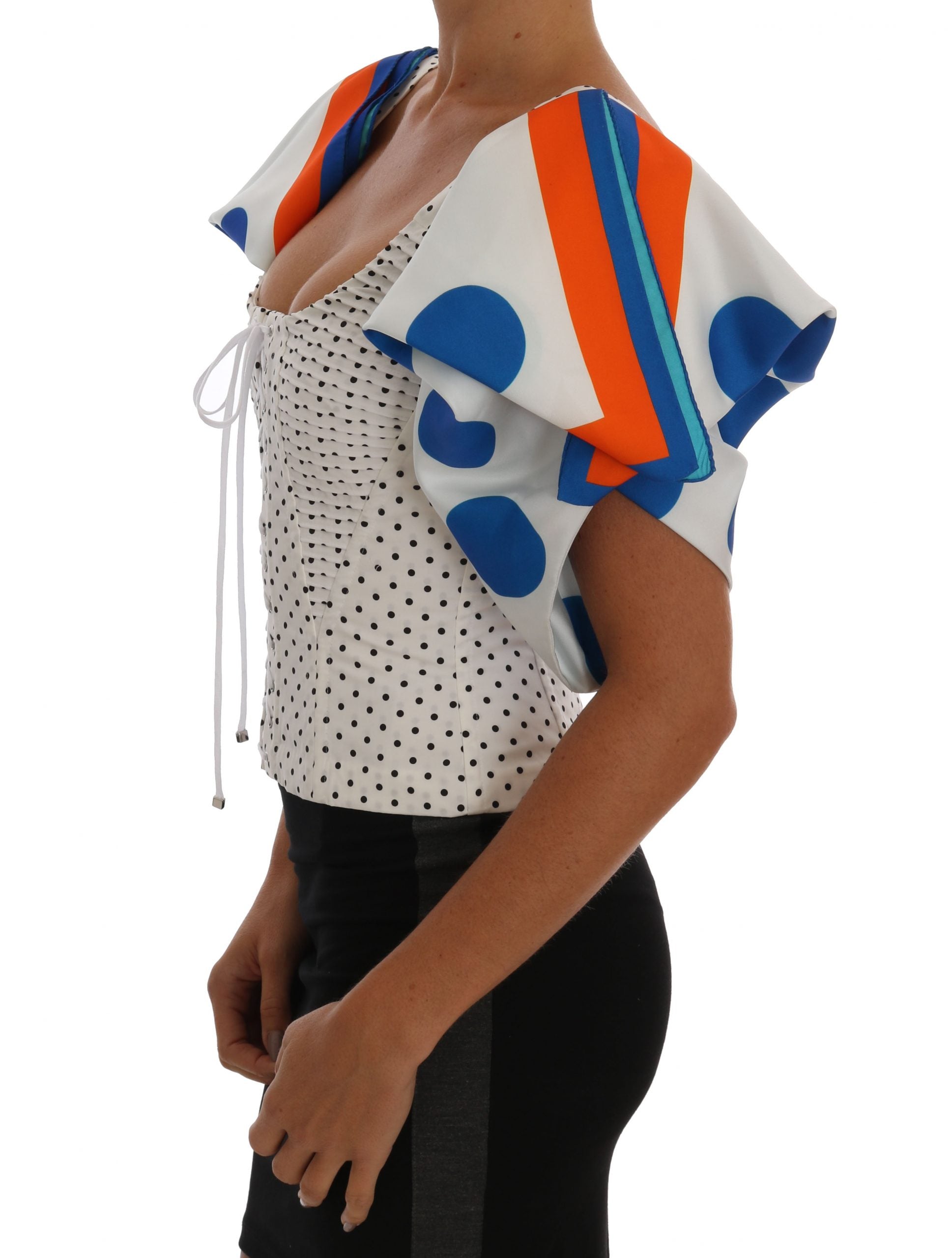 Elegant Polka Dot Bustier Top - ventzia