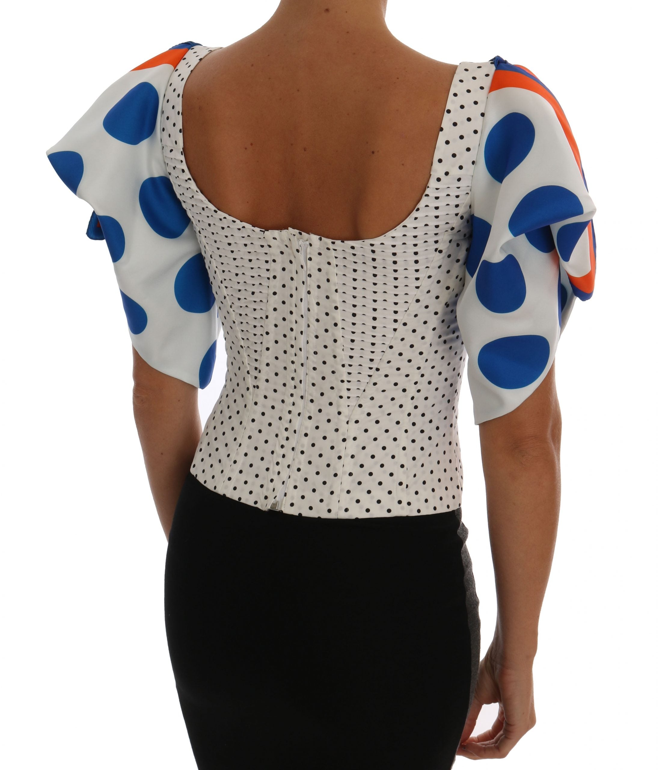 Elegant Polka Dot Bustier Top - ventzia