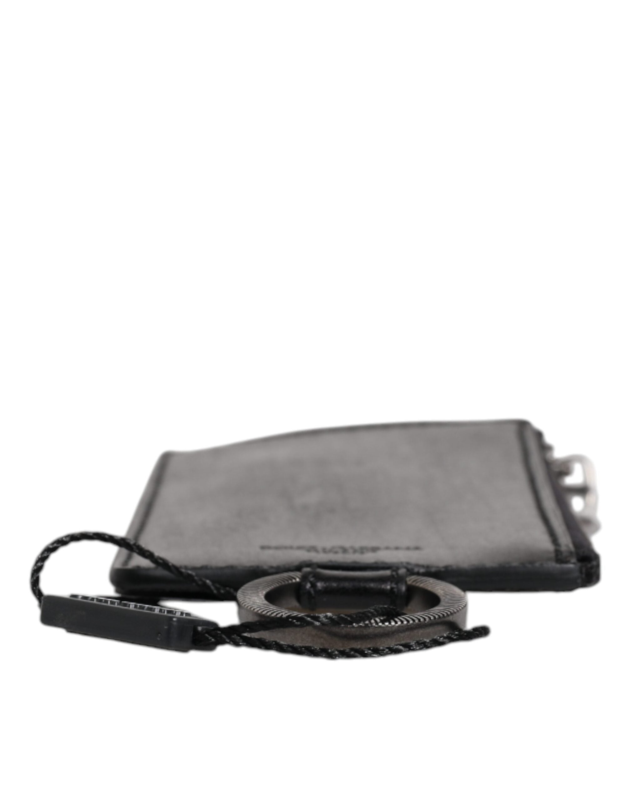 Black Horse Leather Lanyard Logo Card Holder Wallet - ventzia