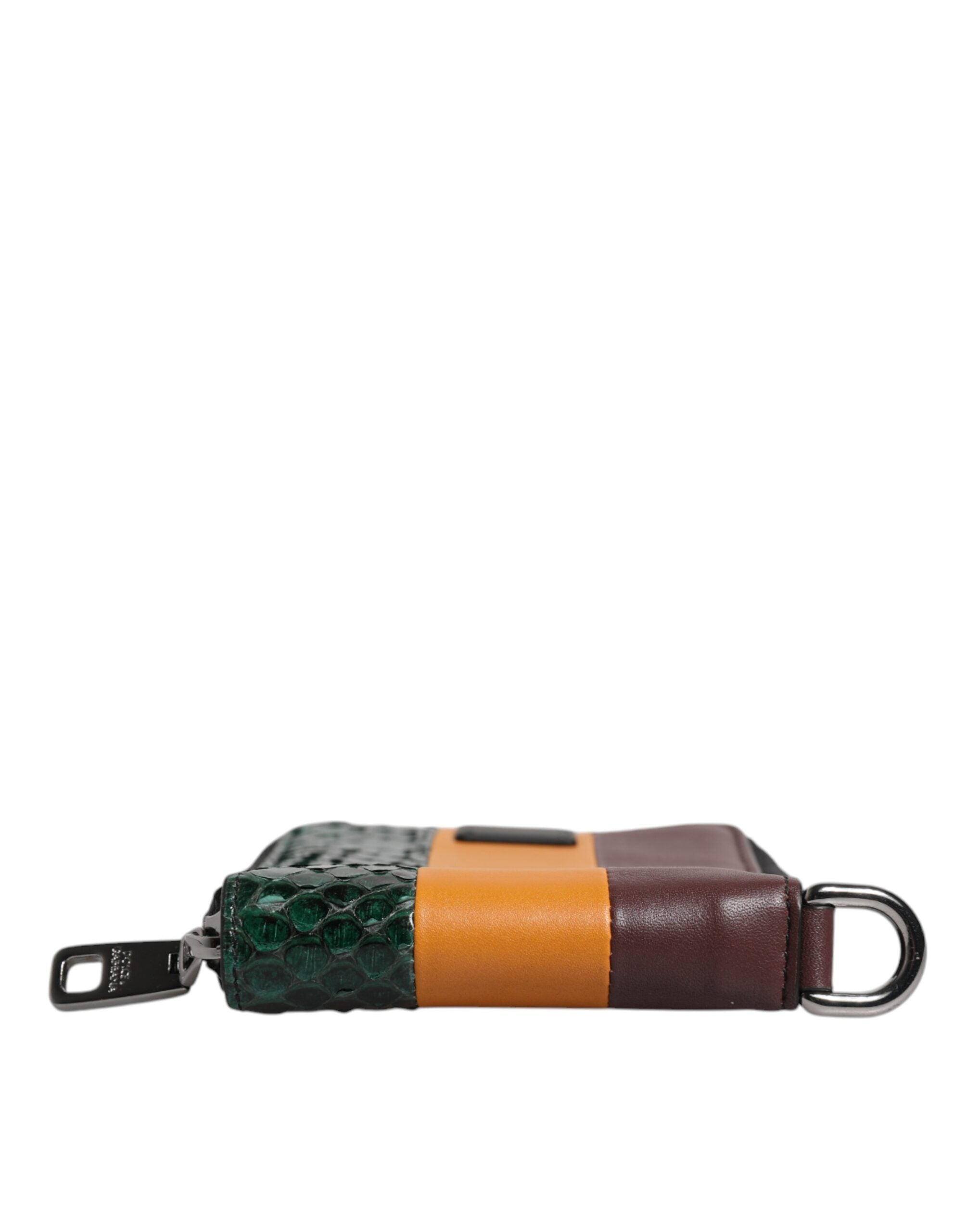 Multicolor Exotic Leather DG Bifold Card Holder Wallet - ventzia