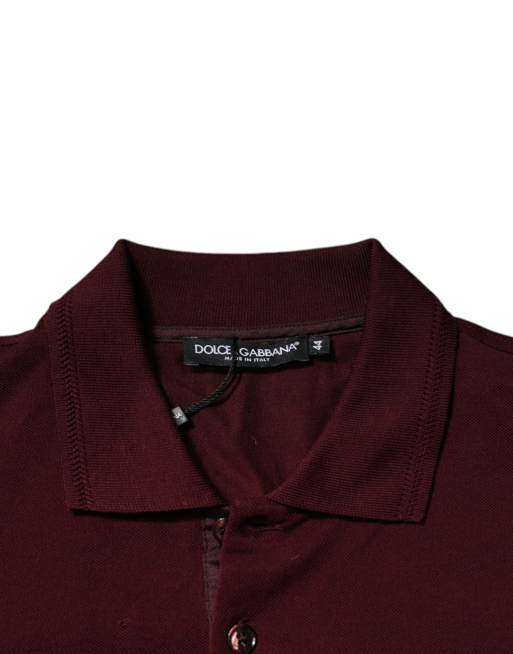 Maroon Collared Short Sleeves Polo T-shirt - ventzia