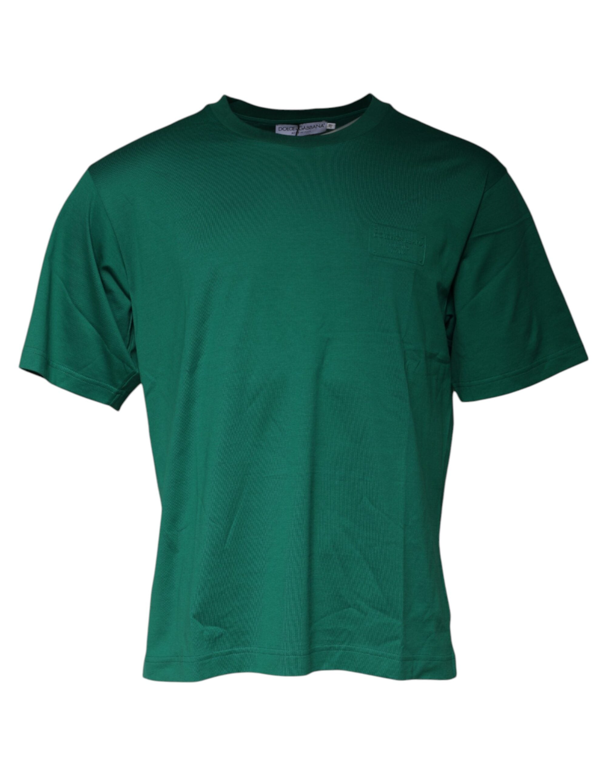 Green Logo Crew Neck Short Sleeves T-shirt - ventzia