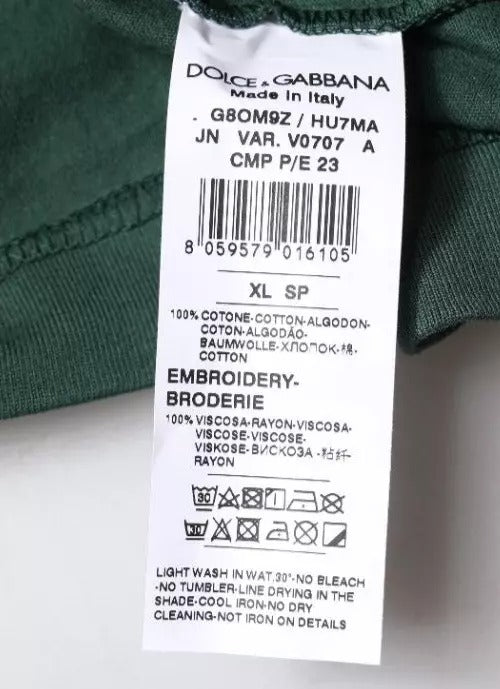 Green DG Sleeveless Round Neck Tank T-shirt - ventzia