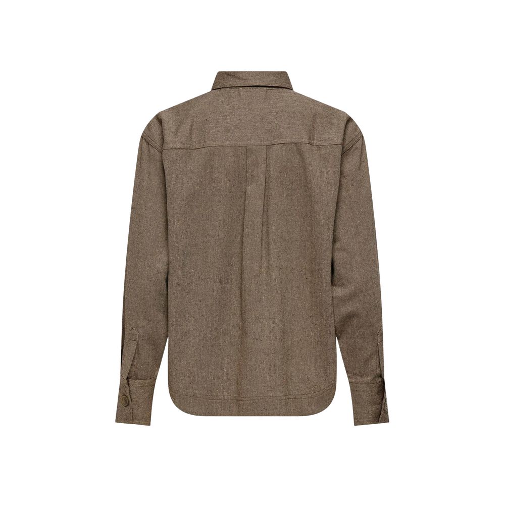 Beige Recycled Cotton Shirt - ventzia