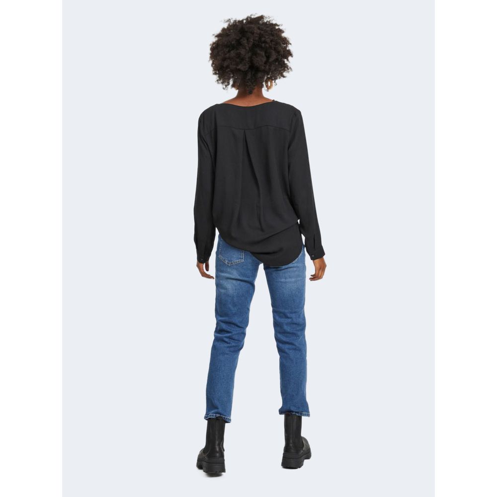 Black Polyester Shirt - ventzia