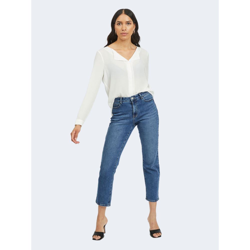 Cream Polyester Shirt - ventzia