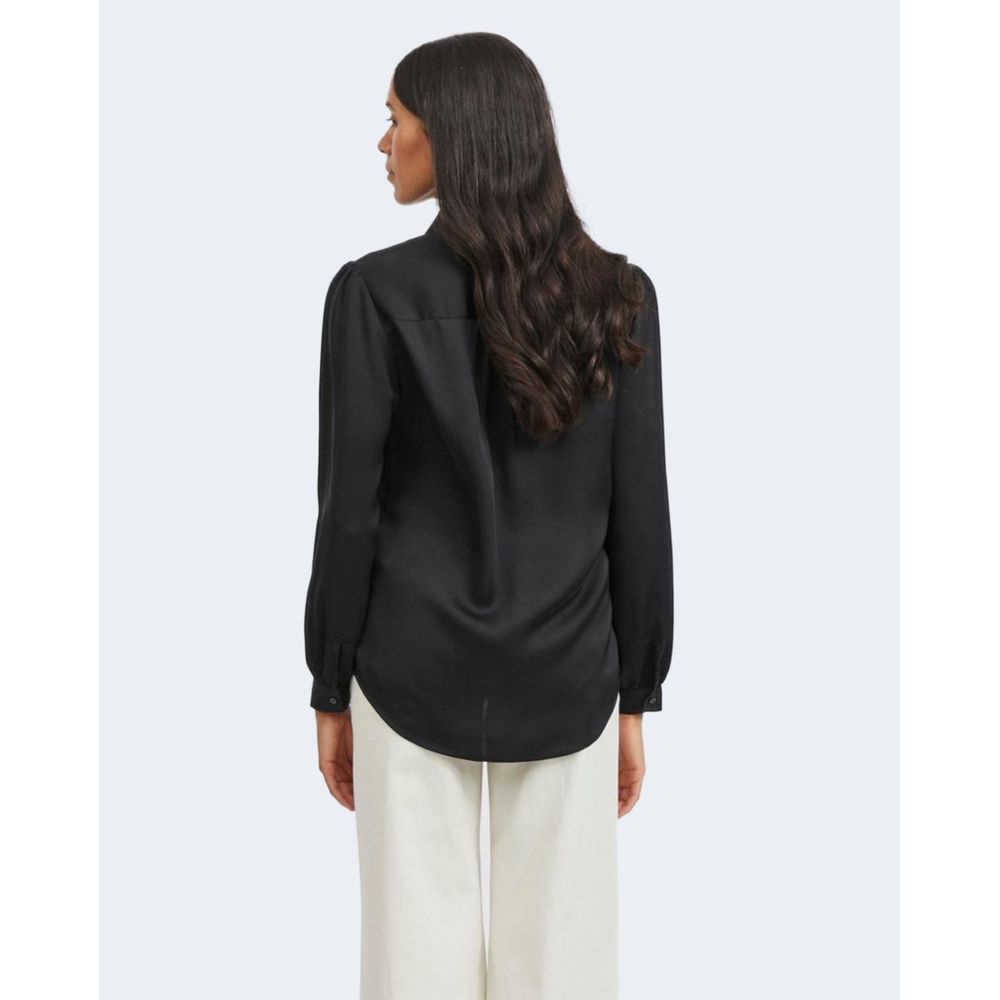 Black Polyester Blouse