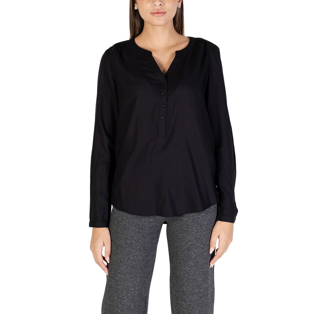 Black Viscose Blouse