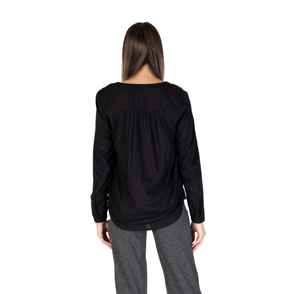 Black Viscose Blouse