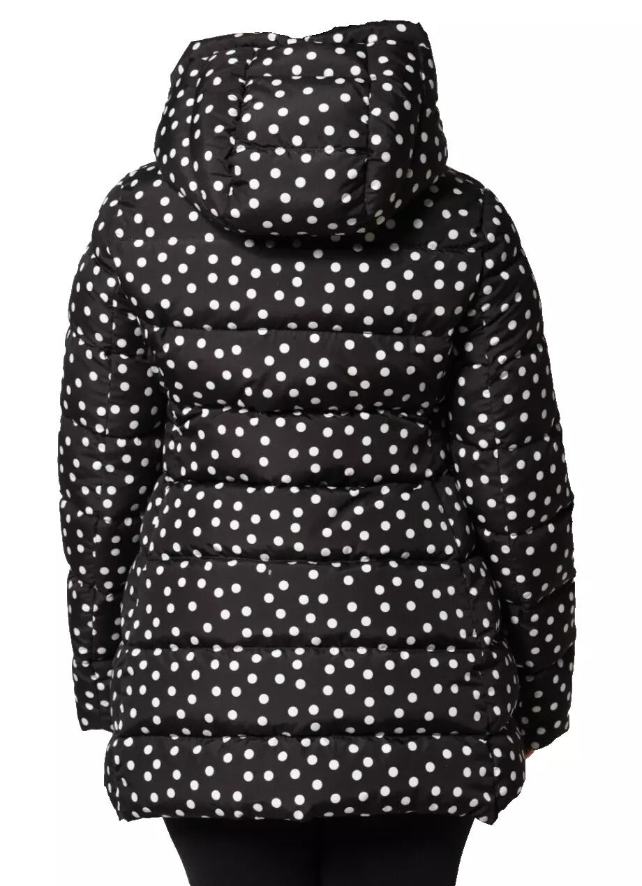 Black Polyester Hooded Reversible Jacket - ventzia