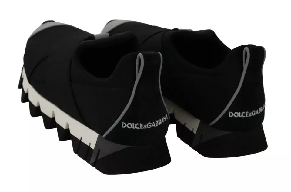Black Shark Neoprene Stretch Sneakers Shoes - ventzia