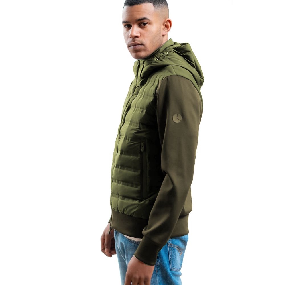 Green Polyester Jacket - ventzia